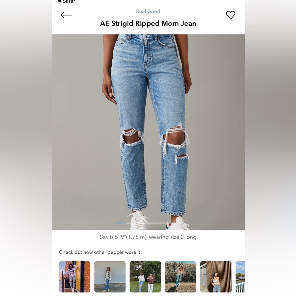 AE Strigid Ripped Mom